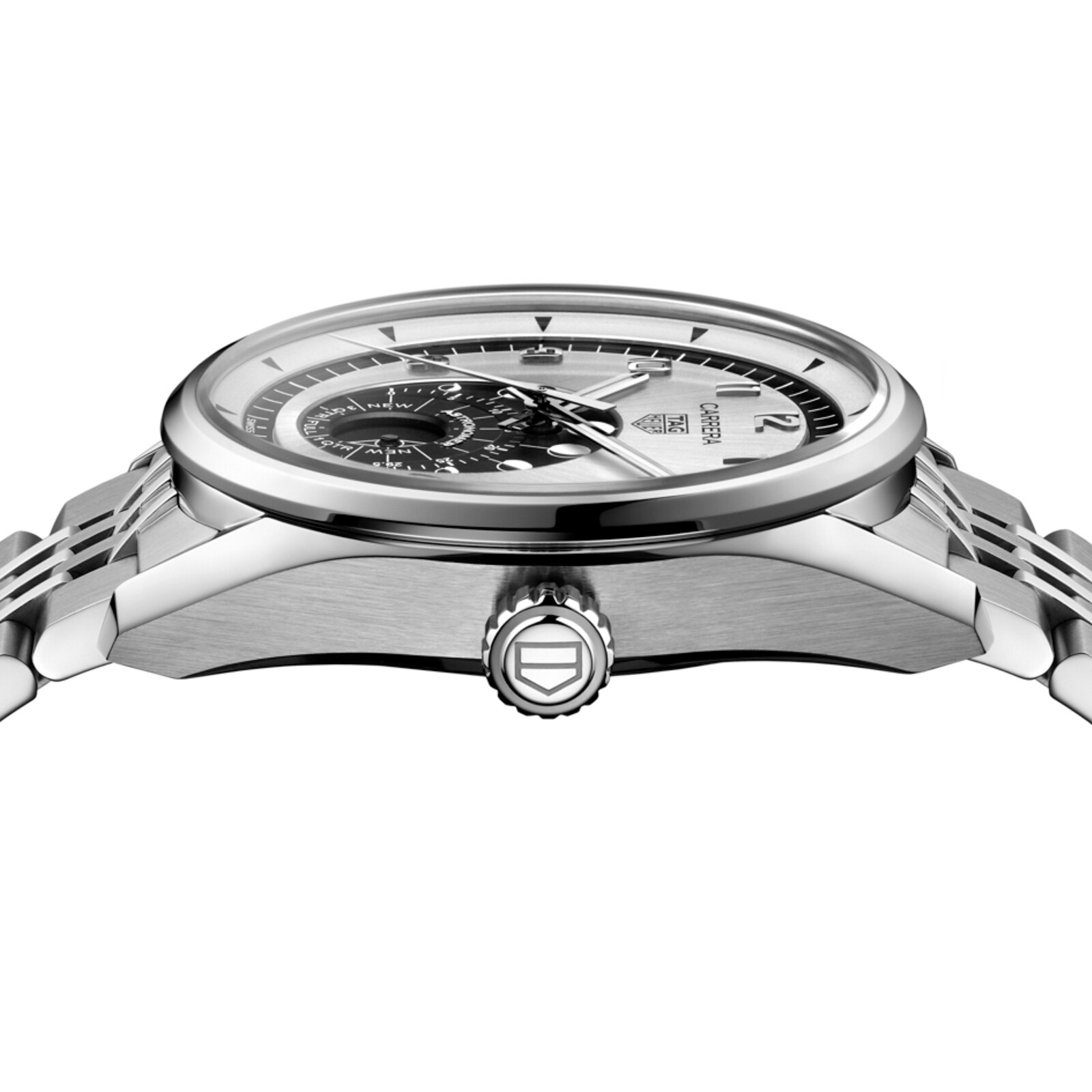 TAG Heuer Carrera Astronomer 39mm Mens Watch Silver