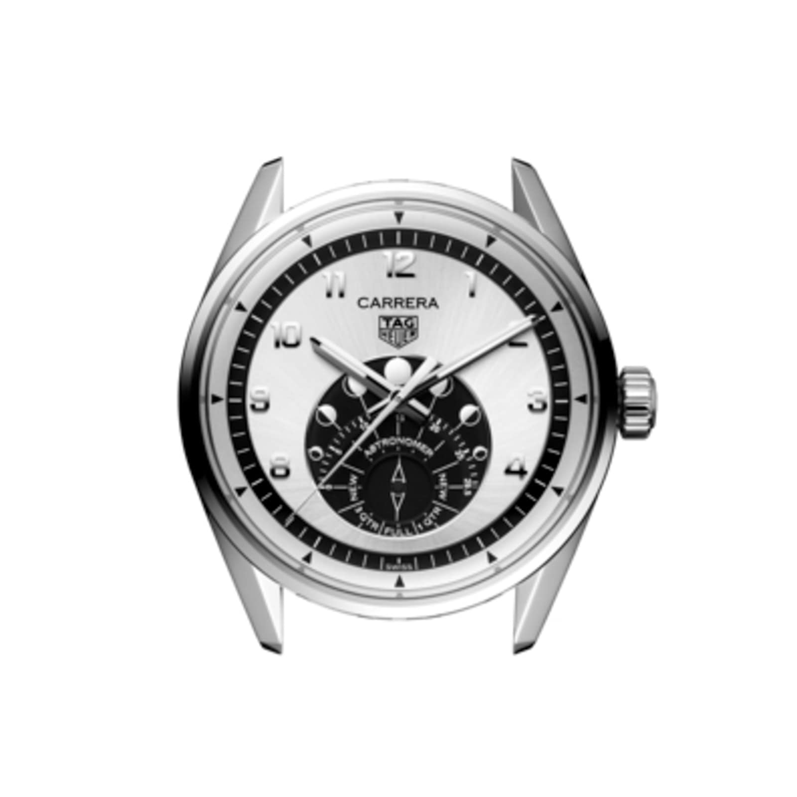 TAG Heuer Carrera Astronomer 39mm Mens Watch Silver TAG Heuer Carrera Astronomer 39mm Mens Watch Silver