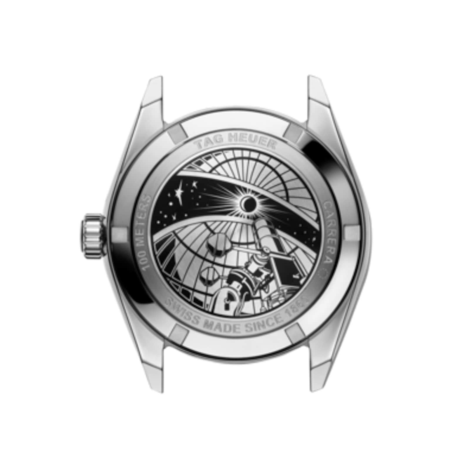 TAG Heuer Carrera Astronomer 39mm Mens Watch Silver