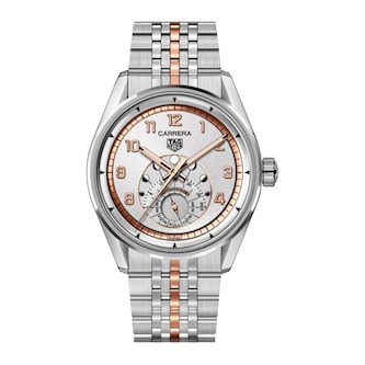TAG Heuer Carrera Astronomer 39mm Mens Watch Silver