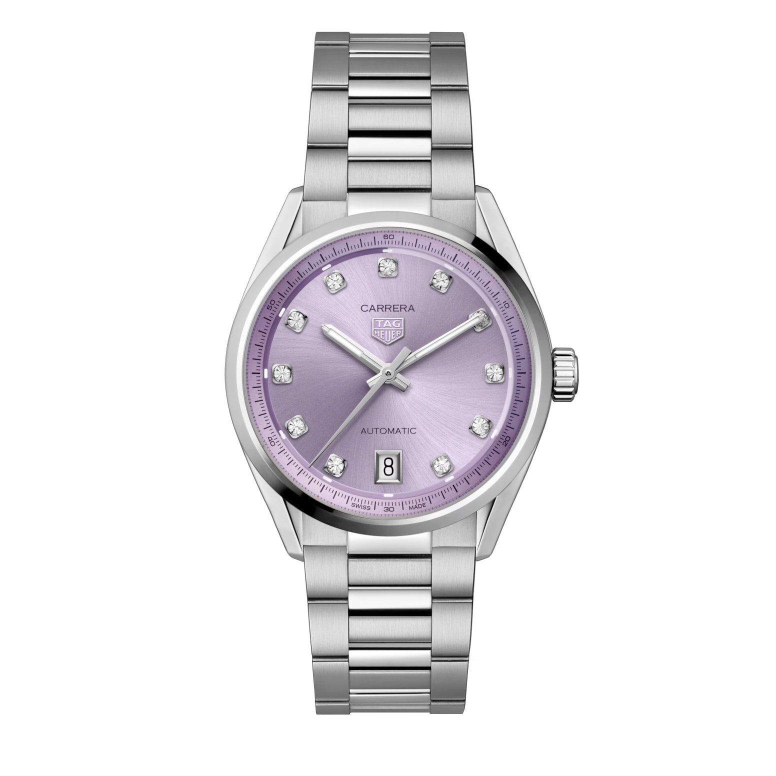 TAG Heuer Carrera Date 36mm Ladies Watch Diamond Dot TAG Heuer Carrera Date 36mm Ladies Watch Diamond Dot