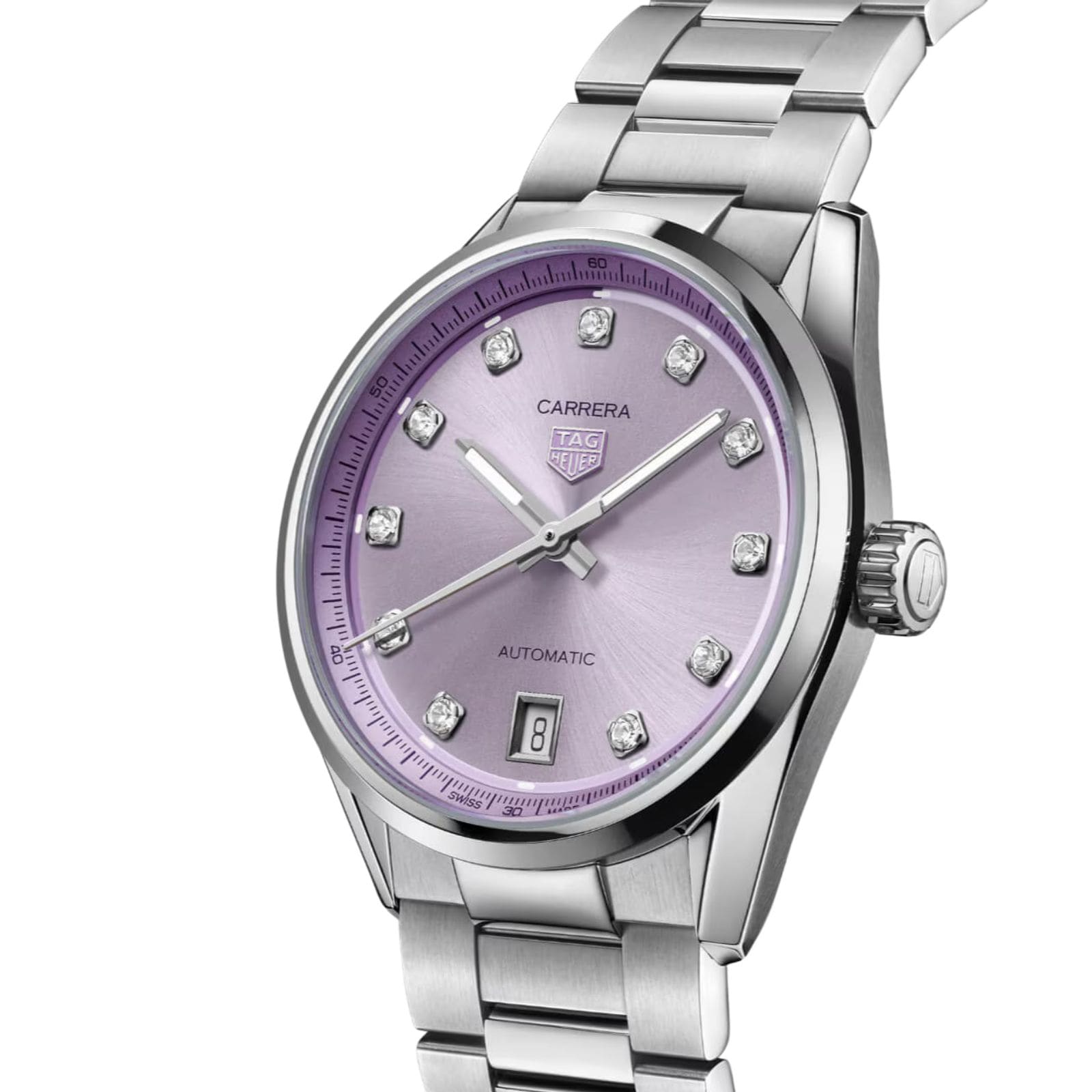 TAG Heuer Carrera Date 36mm Ladies Watch Diamond Dot TAG Heuer Carrera Date 36mm Ladies Watch Diamond Dot