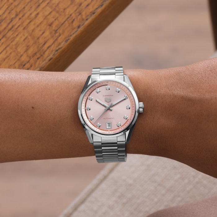 TAG Heuer Carrera Date 36mm Ladies Watch Diamond Dot