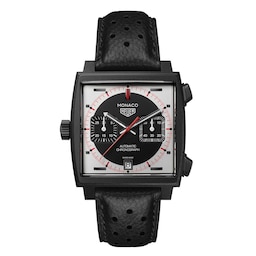 17382223 - Monaco Chronograph Stopwatch 39mm Limited Edition Mens Watch Black