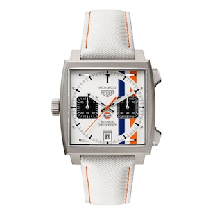 TAG Heuer Monaco Chronograph X Gulf 39mm Limited Edition Mens Watch White