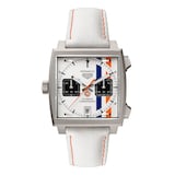 TAG Heuer Monaco Chronograph X Gulf 39mm Limited Edition Mens Watch White