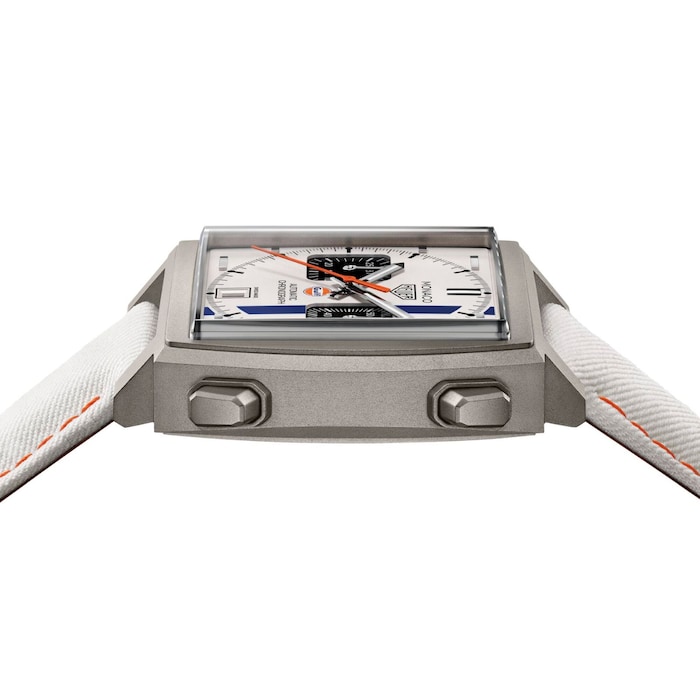 TAG Heuer Monaco Chronograph X Gulf 39mm Limited Edition Mens Watch White