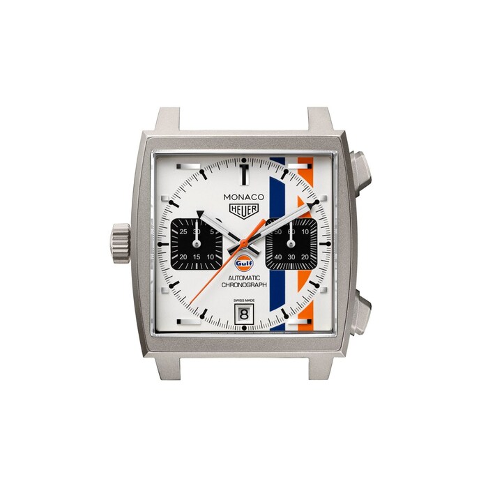 TAG Heuer Monaco Chronograph X Gulf 39mm Limited Edition Mens Watch White