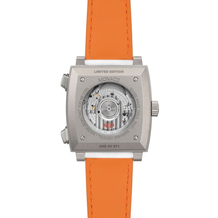 TAG Heuer Monaco Chronograph X Gulf 39mm Limited Edition Mens Watch White