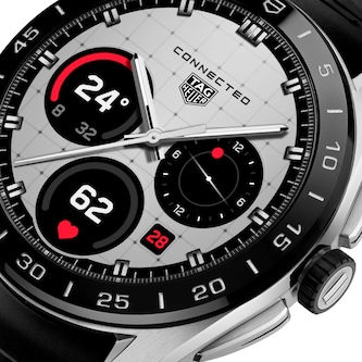 TAG Heuer Connected Calibre E5 45mm Mens Watch Black Rubber Strap