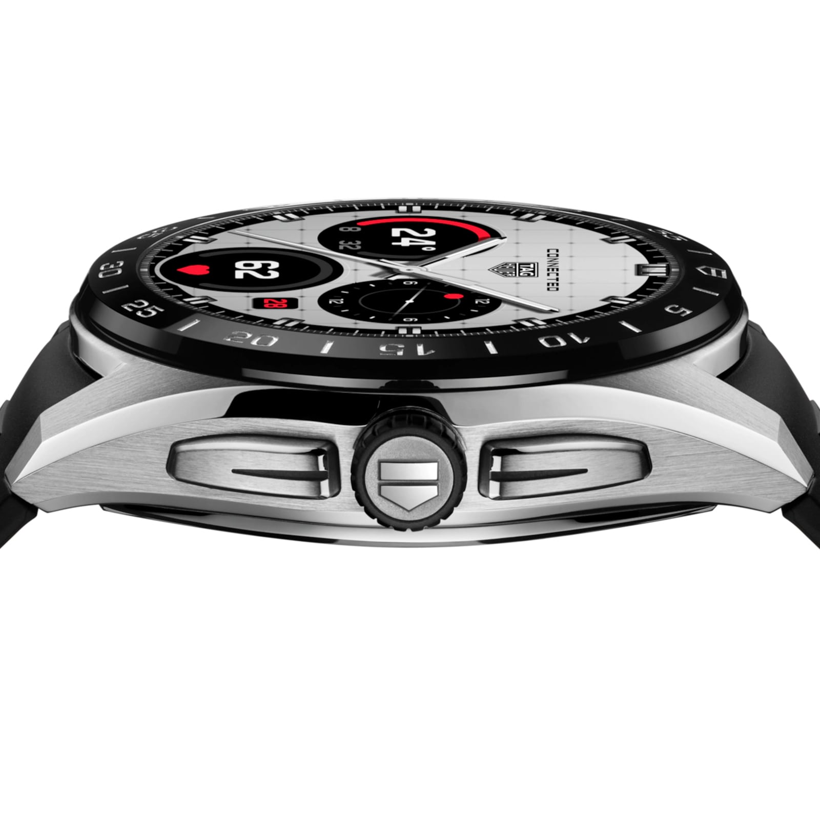 TAG Heuer Connected Calibre E5 45mm Mens Watch Black Rubber Strap TAG Heuer Connected Calibre E5 45mm Mens Watch Black Rubber Strap