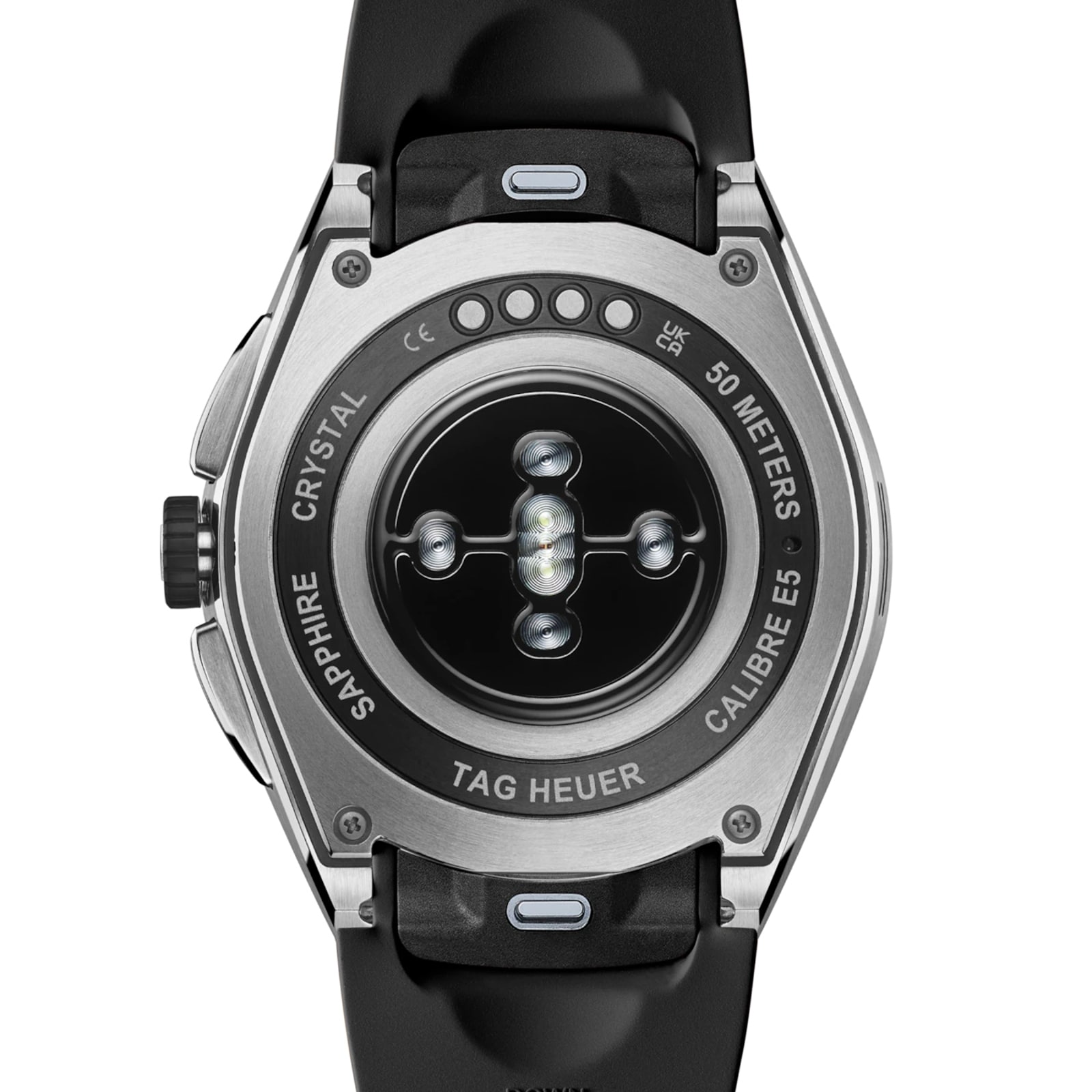 TAG Heuer Connected Calibre E5 45mm Mens Watch Black Rubber Strap