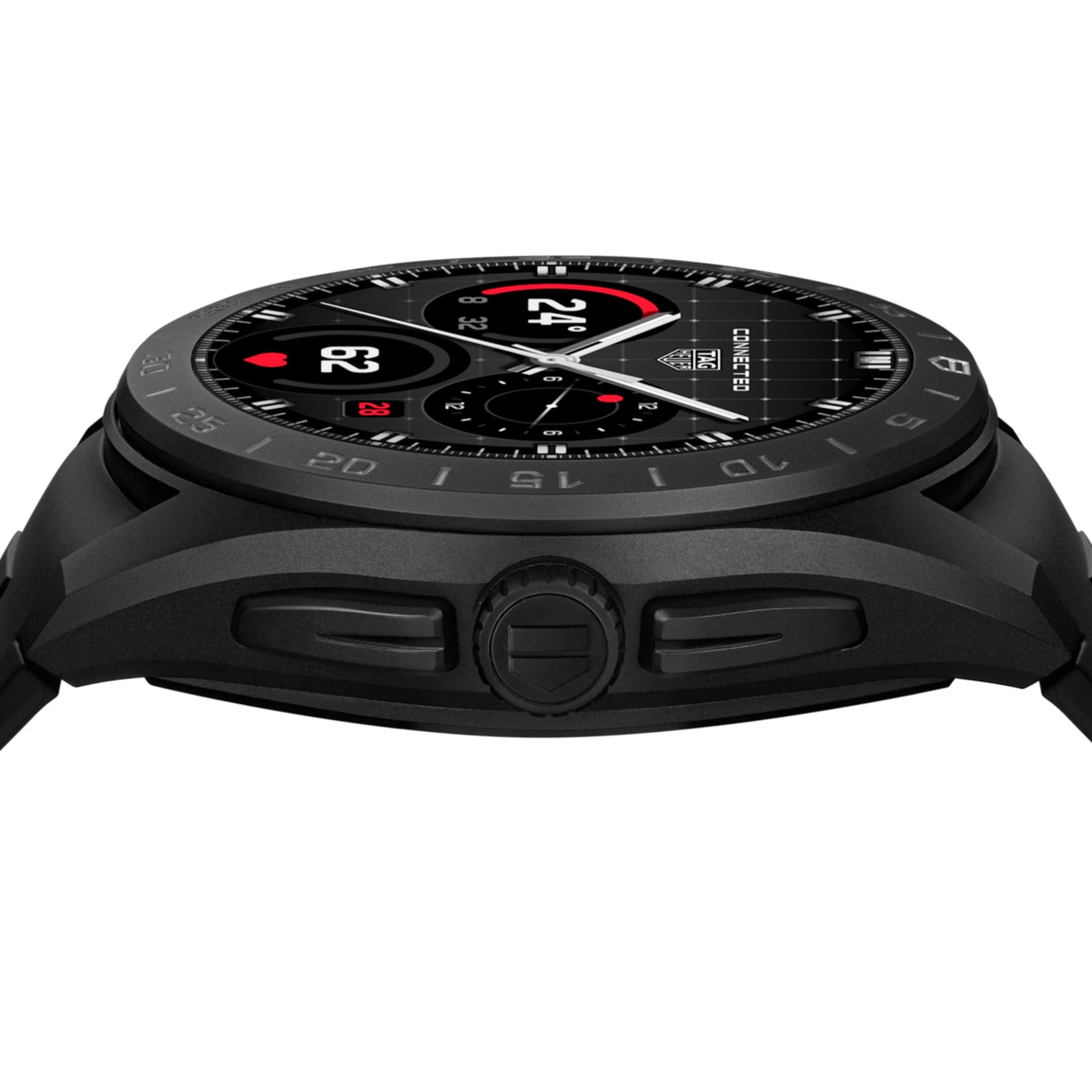 TAG Heuer Connected Calibre E5 45mm Mens Watch Titanium Black Rubber Strap TAG Heuer Connected Calibre E5 45mm Mens Watch Titanium Black Rubber Strap