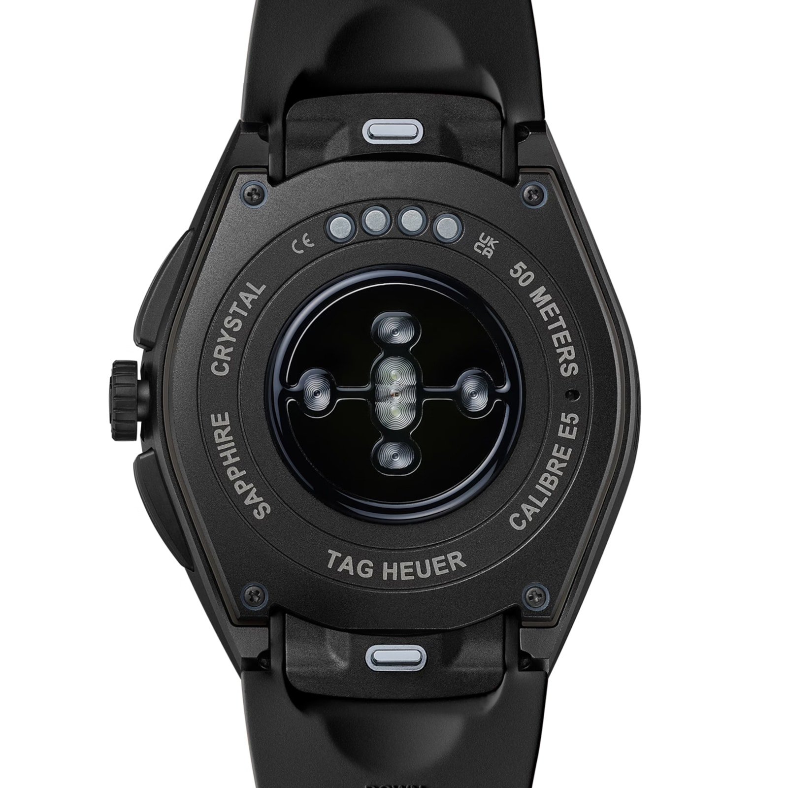 TAG Heuer Connected Calibre E5 45mm Mens Watch Titanium Black Rubber Strap