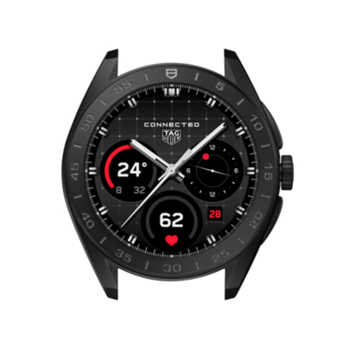 TAG Heuer Connected Calibre E5 45mm Mens Watch Titanium Black Rubber Strap