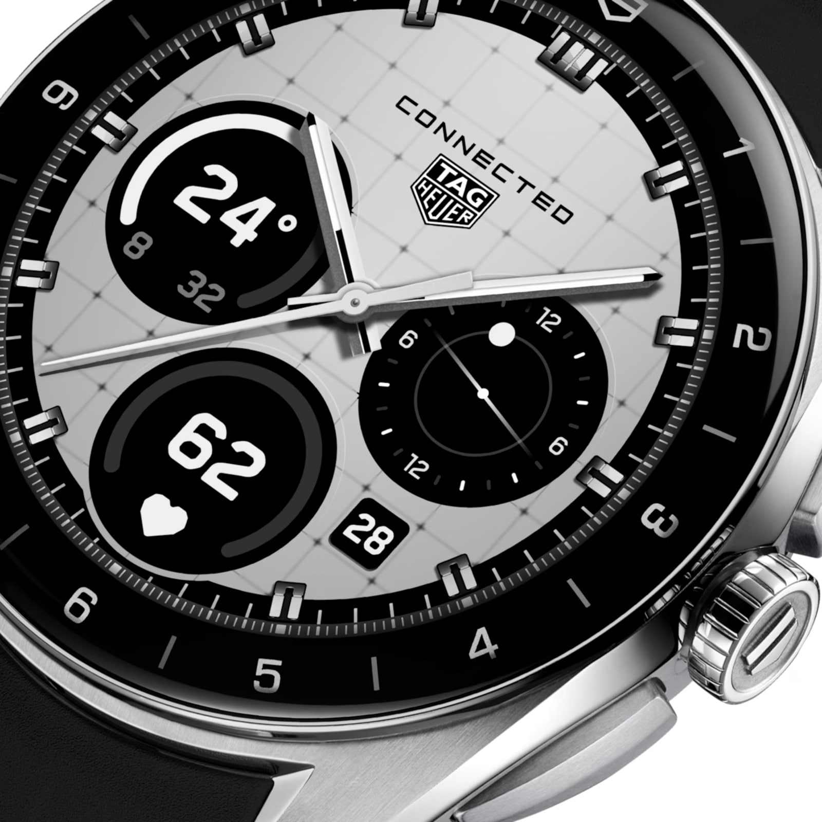 TAG Heuer Connected Calibre E5 40mm Unisex Watch Black Rubber Strap TAG Heuer Connected Calibre E5 40mm Unisex Watch Black Rubber Strap