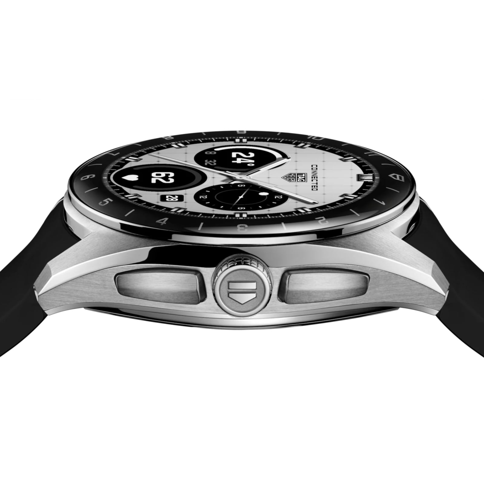 TAG Heuer Connected Calibre E5 40mm Unisex Watch Black Rubber Strap TAG Heuer Connected Calibre E5 40mm Unisex Watch Black Rubber Strap