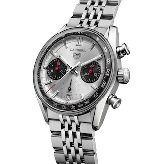 TAG Heuer Carrera Chronograph 39mm Mens Watch Silver TAG Heuer Carrera Chronograph 39mm Mens Watch Silver