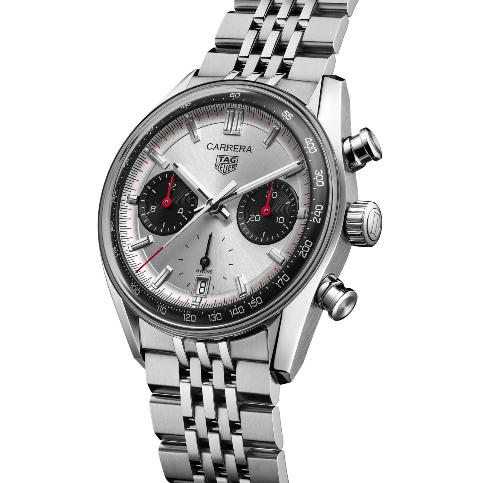 TAG Heuer Carrera Chronograph 39mm Mens Watch Silver