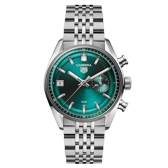 TAG Heuer Carrera Chronograph 39mm Mens Watch Green
