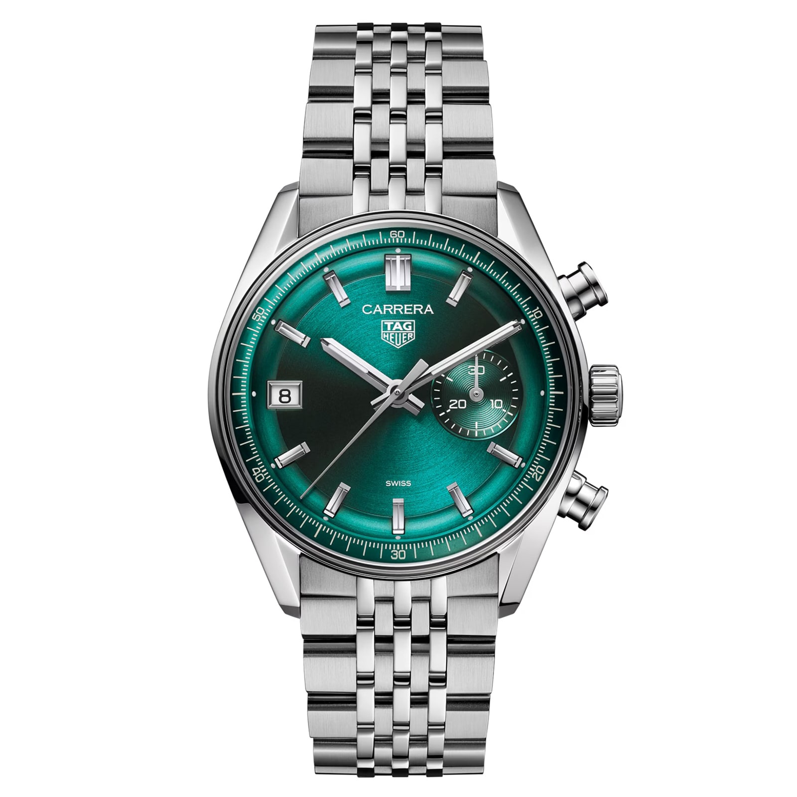 TAG Heuer Carrera Chronograph 39mm Mens Watch Green