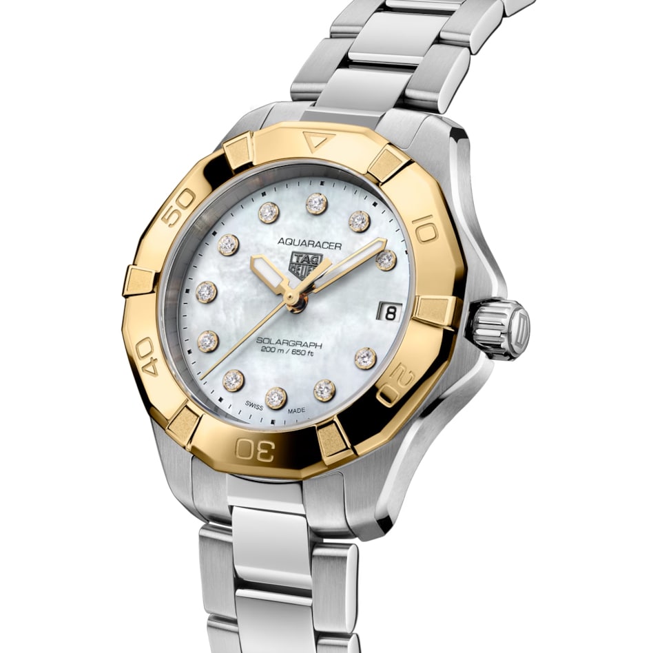 TAG Heuer Aquaracer Professional 200 Solargraph Quartz 34mm Ladies Watch UK Limited Edition TAG Heuer Aquaracer Professional 200 Solargraph Quartz 34mm Ladies Watch UK Limited Edition