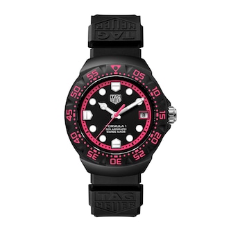 TAG Heuer Formula 1 Solargraph Limited Edition 38mm Mens Watch Black Pink
