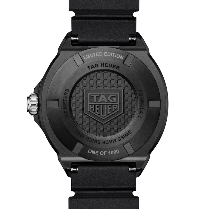 TAG Heuer Formula 1 Solargraph Limited Edition 38mm Mens Watch Black Pink