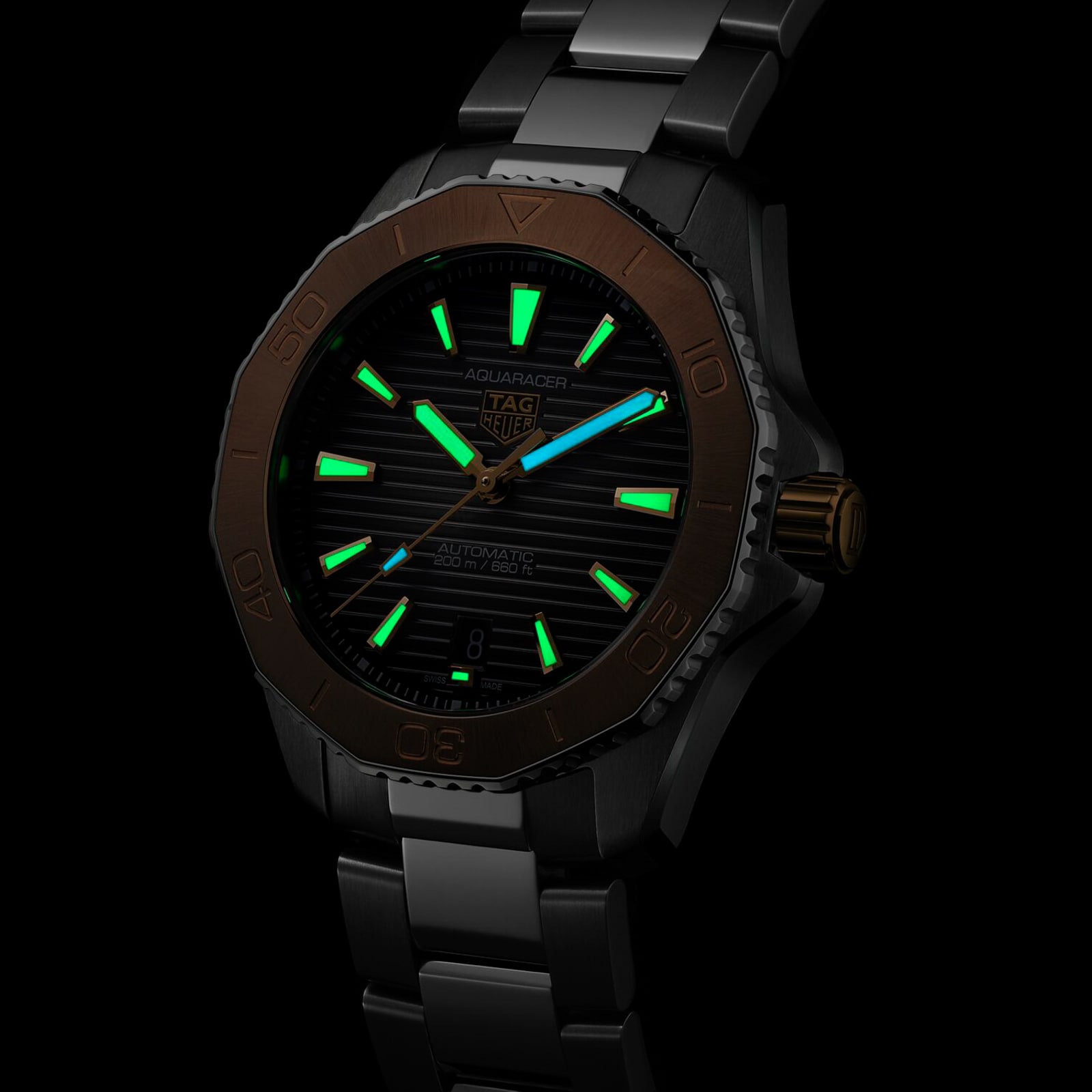 TAG Heuer Aquaracer Professional 200 Date 40mm Mens Watch Black