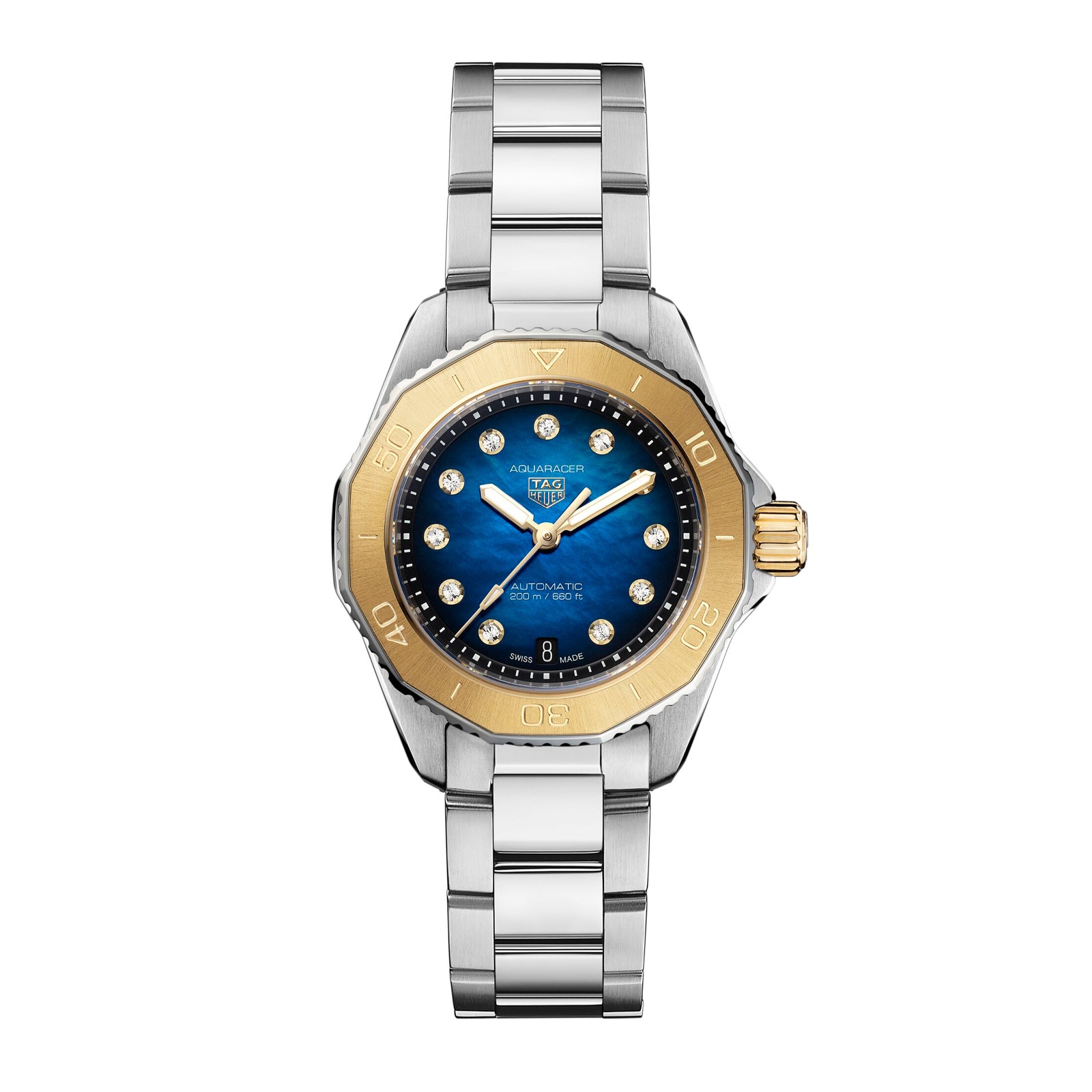 Aquaracer Professional 200 Date 30mm Ladies Watch Blue