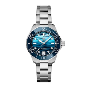 TAG Heuer Aquaracer Professional 300 Date 36mm Ladies Watch Blue