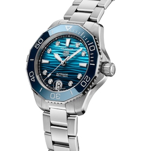TAG Heuer Aquaracer Professional 300 Date 36mm Ladies Watch Blue
