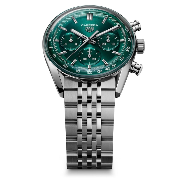 TAG Heuer Carrera Chronograph 41mm Mens Watch Green