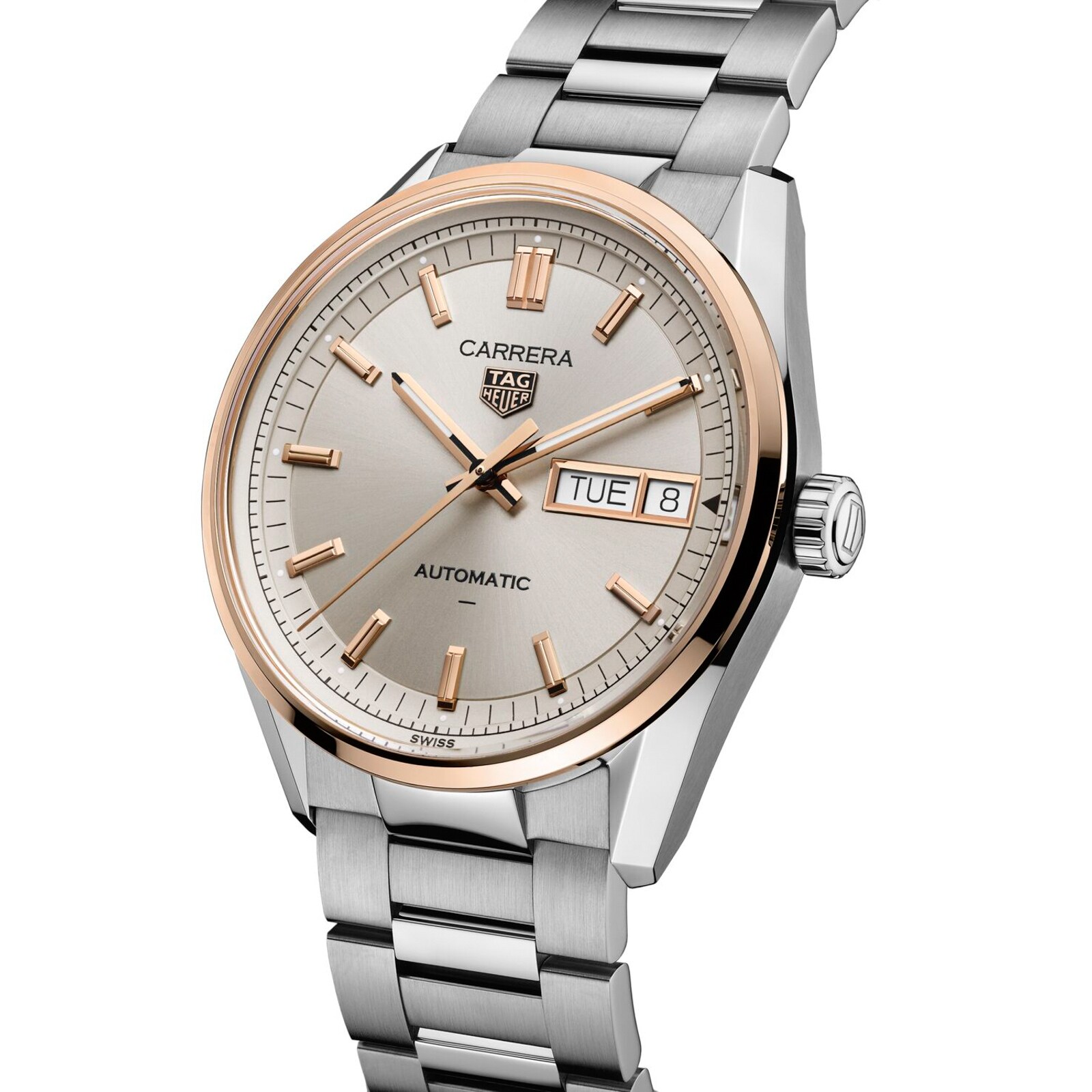 TAG Heuer Carrera Day-Date 41mm Mens Watch Champagne