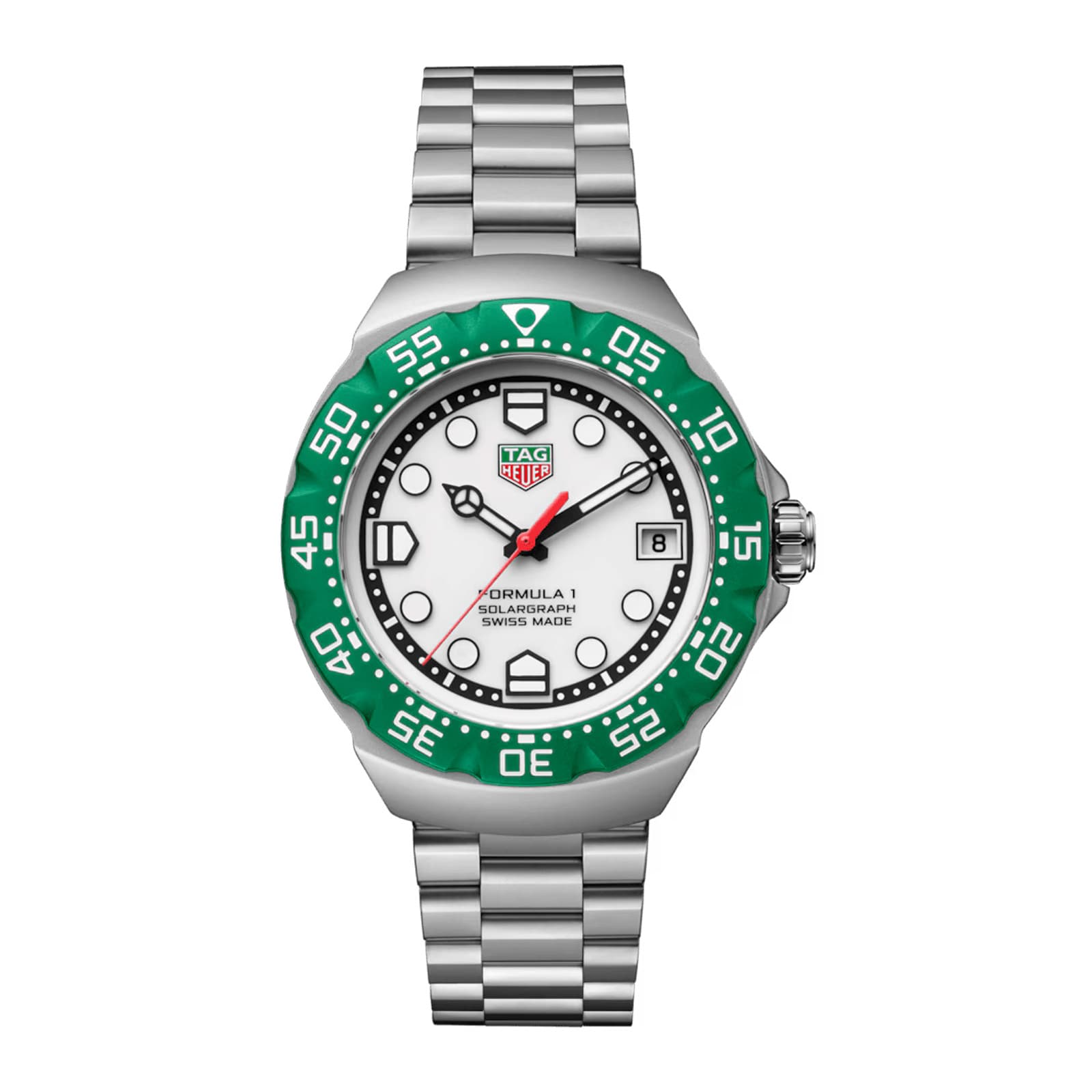 TAG Heuer Formula 1 Solargraph 38mm Mens Watch White