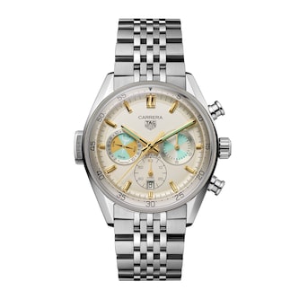 TAG Heuer Carrera Chronograph Seafarer 42mm Mens Watch Beige