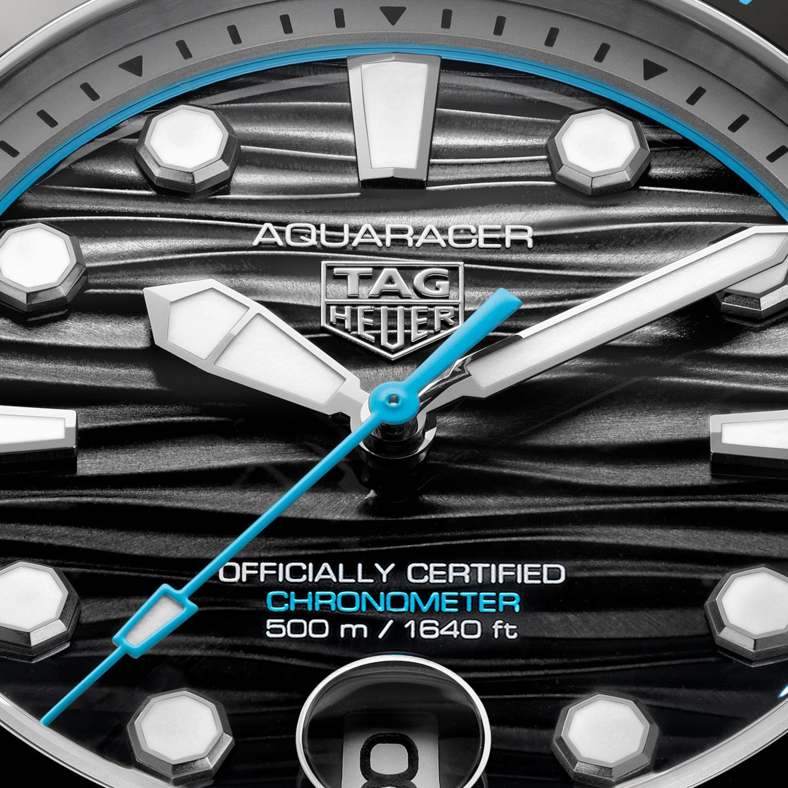 TAG Heuer Aquaracer Professional 500 Date Limited Edition 42mm Mens Watch Black