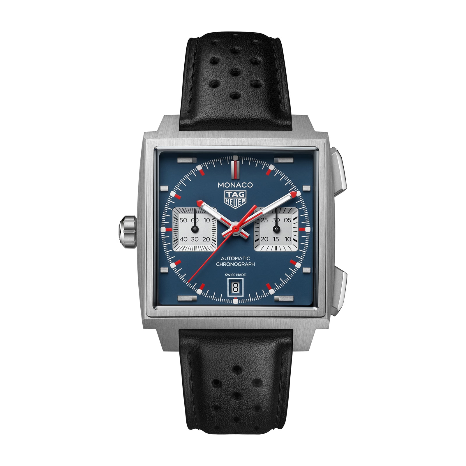 TAG Heuer Monaco Chronograph 39mm Titanium Mens Watch Blue TAG Heuer Monaco Chronograph 39mm Titanium Mens Watch Blue