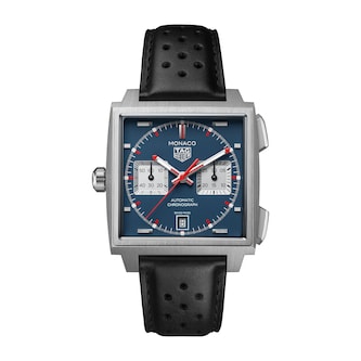TAG Heuer Monaco Chronograph 39mm Titanium Mens Watch Blue