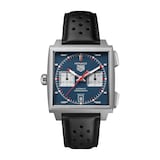 TAG Heuer Monaco Chronograph 39mm Titanium Mens Watch Blue
