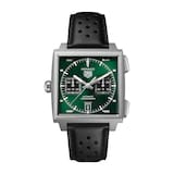 TAG Heuer Monaco Chronograph 39mm Titanium Mens Watch Green