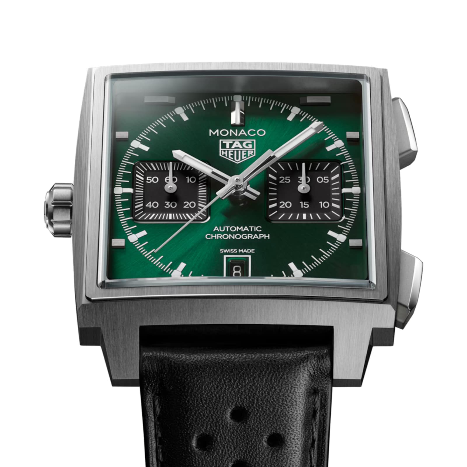 TAG Heuer Monaco Chronograph 39mm Titanium Mens Watch Green