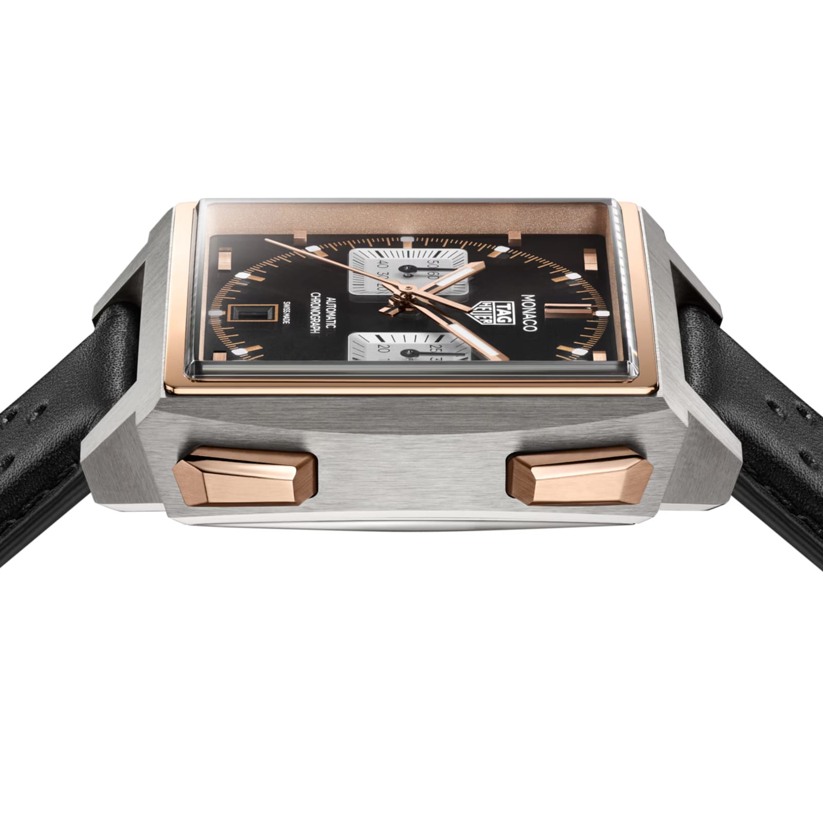 TAG Heuer Monaco Chronograph 39mm Titanium and 18k Rose Gold Mens Watch