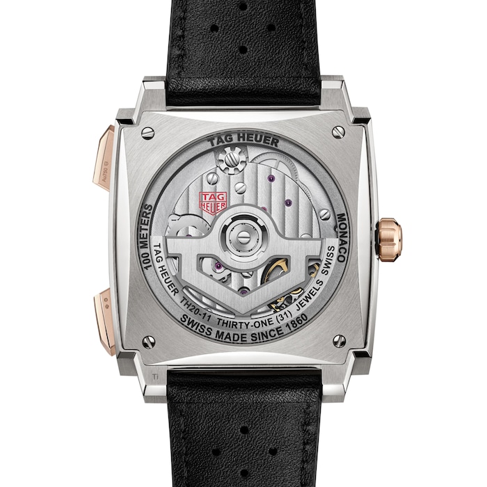 TAG Heuer Monaco Chronograph 39mm Titanium and 18k Rose Gold Mens Watch