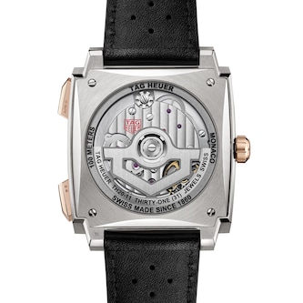 TAG Heuer Monaco Chronograph 39mm Titanium and 18k Rose Gold Mens Watch