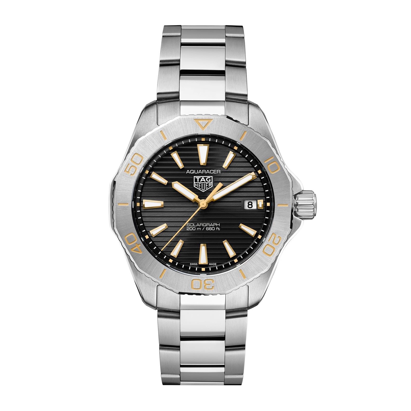 TAG Heuer Aquaracer Professional 200 Solargraph UK Limited Edition 40mm Mens Watch Black TAG Heuer Aquaracer Professional 200 Solargraph UK Limited Edition 40mm Mens Watch Black