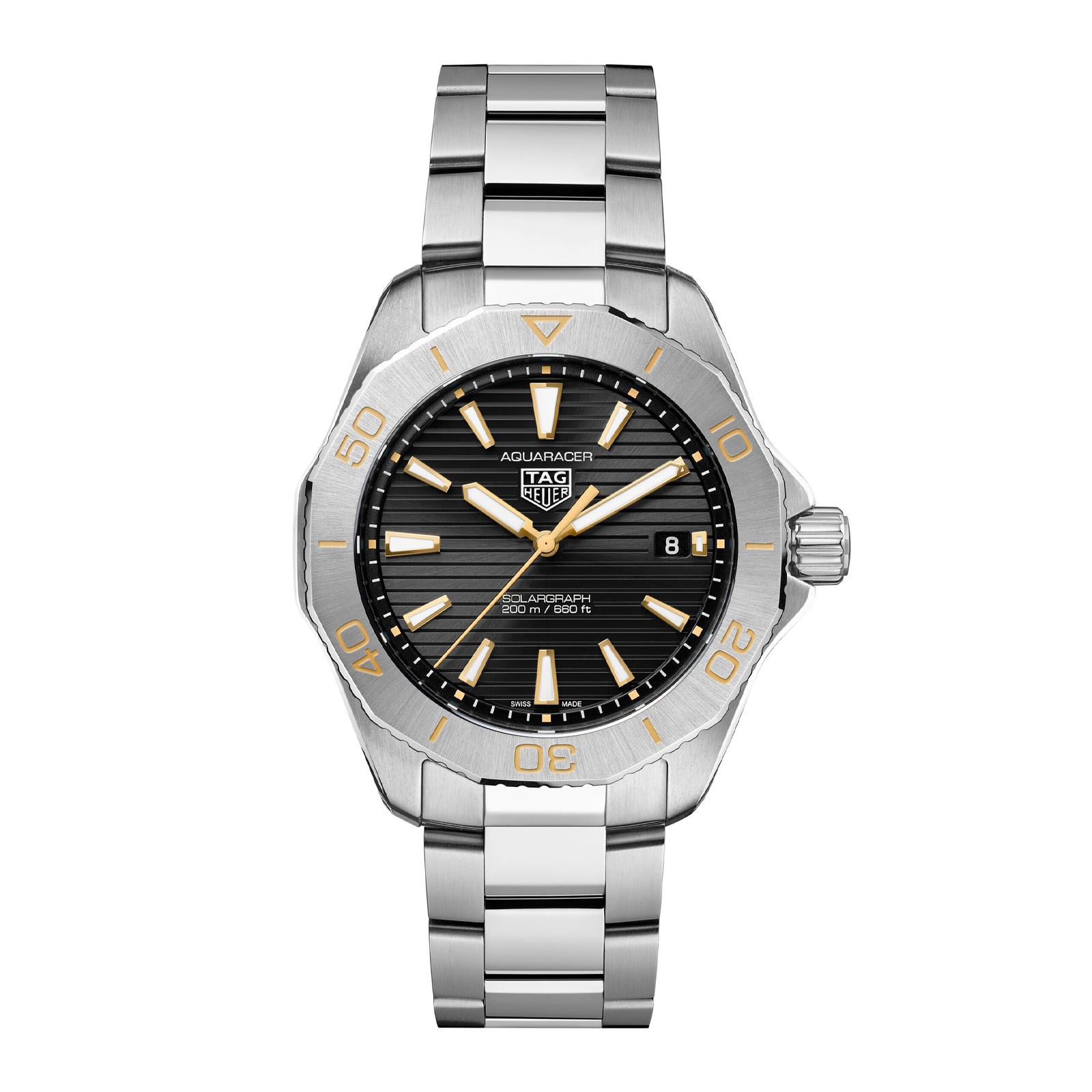 TAG Heuer Aquaracer Professional 200 Solargraph UK Limited Edition 40mm Mens Watch Black TAG Heuer Aquaracer Professional 200 Solargraph UK Limited Edition 40mm Mens Watch Black