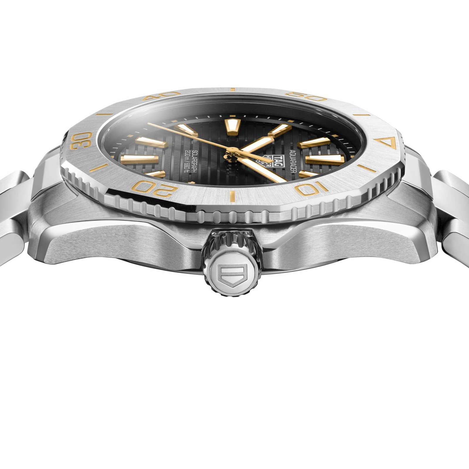 TAG Heuer Aquaracer Professional 200 Solargraph UK Limited Edition 40mm Mens Watch Black TAG Heuer Aquaracer Professional 200 Solargraph UK Limited Edition 40mm Mens Watch Black