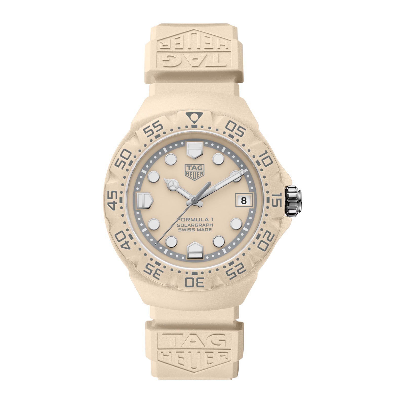 TAG Heuer Formula 1 Solargraph Limited Edition 38mm Unisex Watch Beige TAG Heuer Formula 1 Solargraph Limited Edition 38mm Unisex Watch Beige