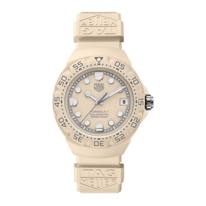 TAG Heuer Formula 1 Solargraph Limited Edition 38mm Unisex Watch Beige